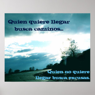 No Excuses Poster - Spanish!