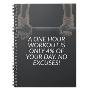 No Excuses - Workout Motivational Notebook