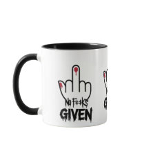 No F***s Given" Minimalist Middle Finger Design