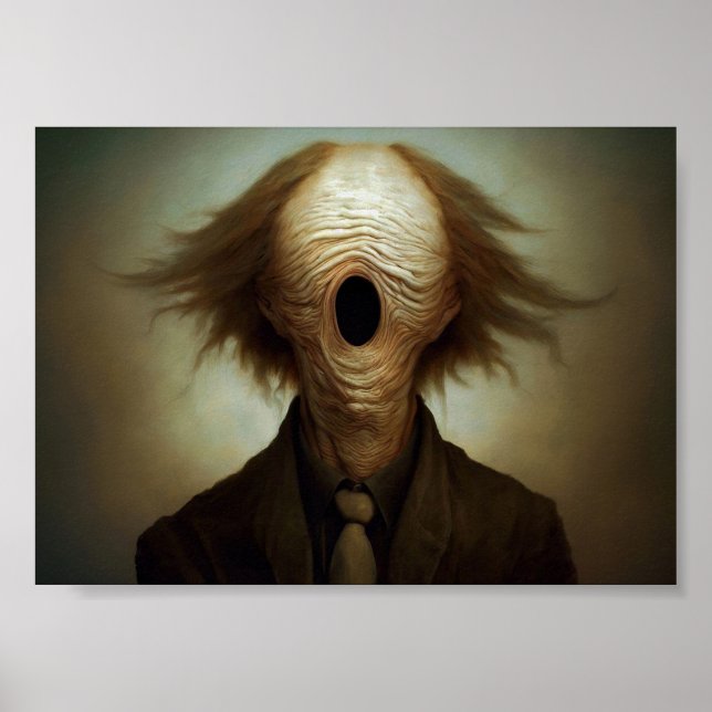 No Face Horror Portrait Poster (Front)