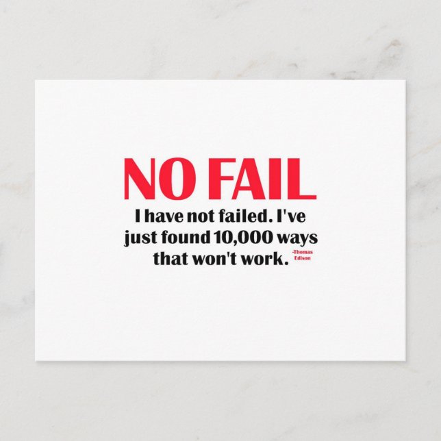 No Fail Postcard (Front)
