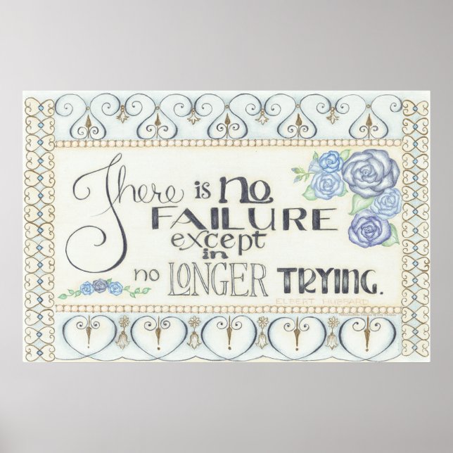 No Failure Elbert Hubbard Wall Art  (Front)