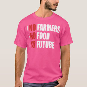 No Farmers No Food No Future Farmer Protest Demo f T-Shirt