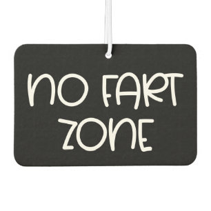 No fart zone funny car air freshener