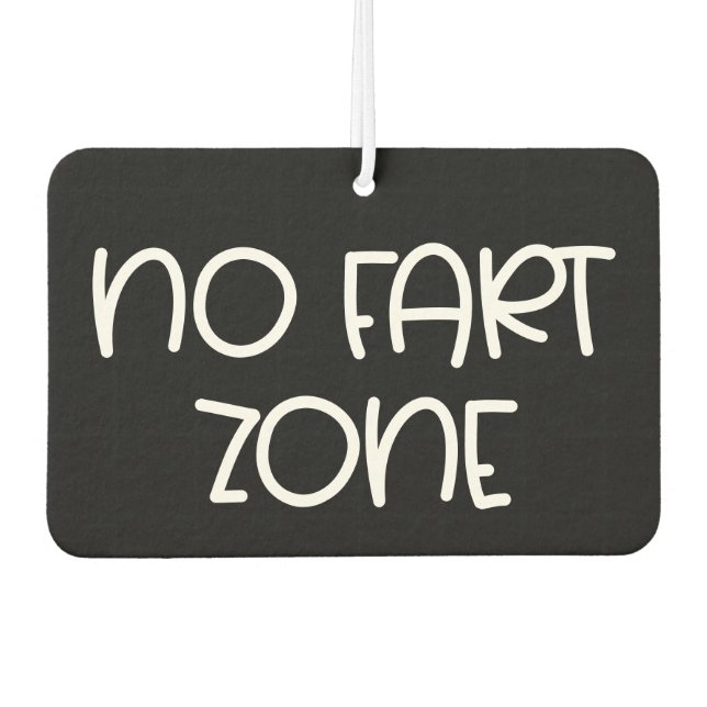 No fart zone funny car air freshener (Front)