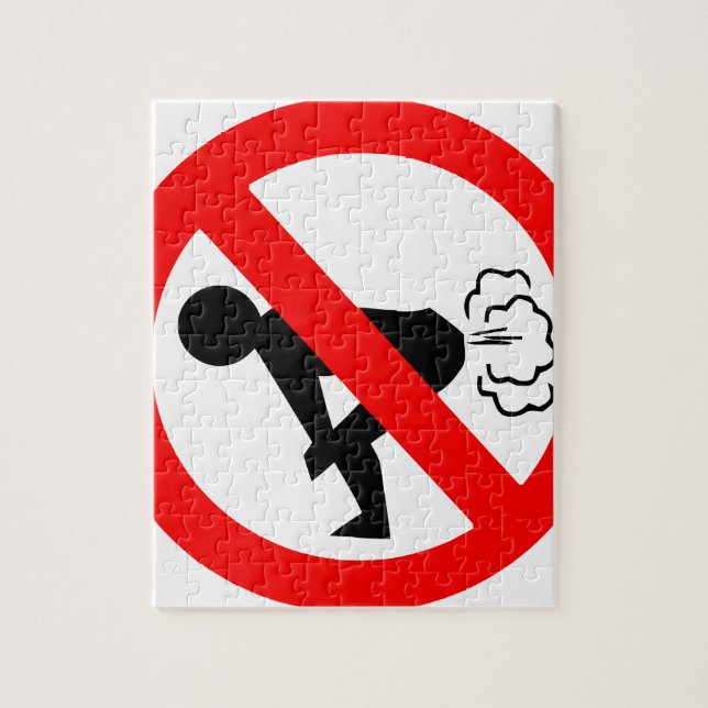 No Fart Zone Jigsaw Puzzle (Vertical)