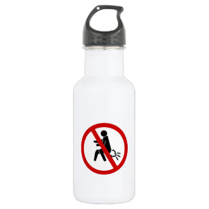 NO Farting ⚠ Funny Thai Toilet Sign ⚠ 532 Ml Water Bottle