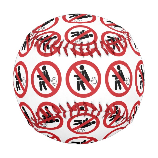 NO Farting ⚠ Funny Thai Toilet Sign ⚠ Baseball (Front)