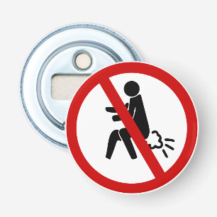 NO Farting ⚠ Funny Thai Toilet Sign ⚠ Bottle Opener