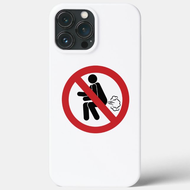 NO Farting ⚠ Funny Thai Toilet Sign ⚠ Case-Mate iPhone Case (Back)