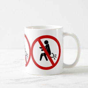 NO Farting ⚠ Funny Thai Toilet Sign ⚠ Coffee Mug