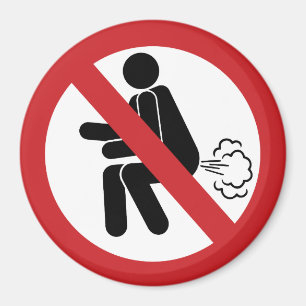 NO Farting ⚠ Funny Thai Toilet Sign ⚠ Magnet