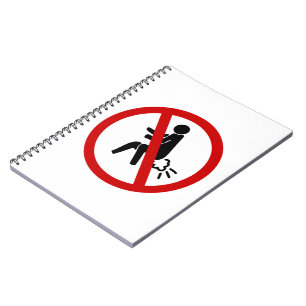 NO Farting ⚠ Funny Thai Toilet Sign ⚠ Notebook
