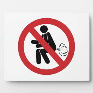 NO Farting ⚠ Funny Thai Toilet Sign ⚠ Plaque
