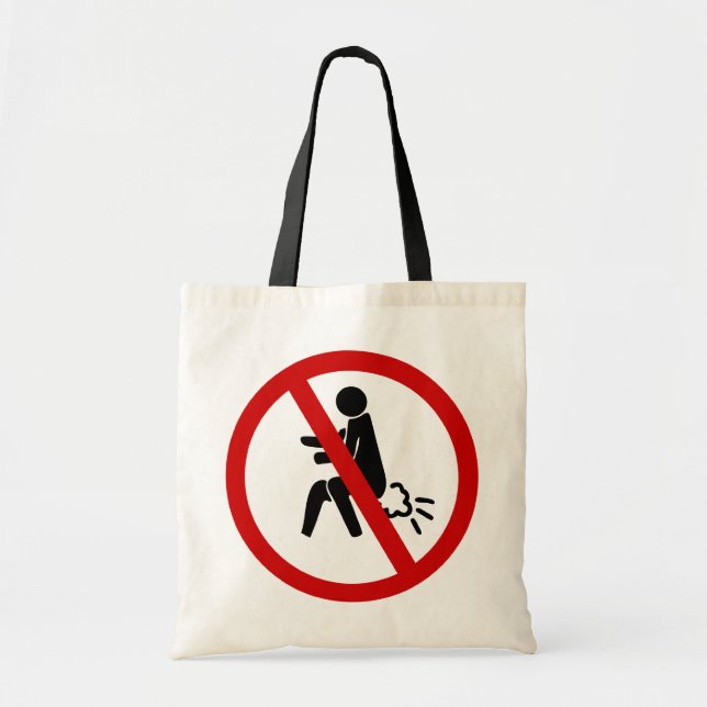 NO Farting ⚠ Funny Thai Toilet Sign ⚠ Tote Bag (Front)