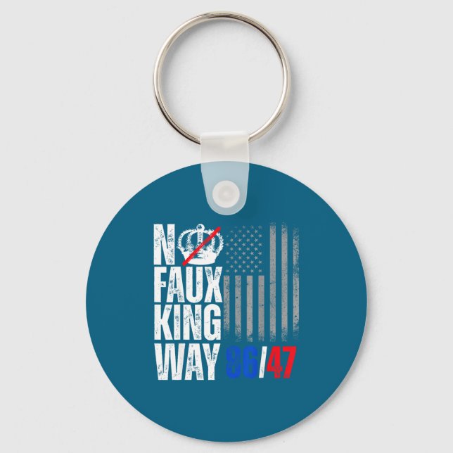 No Faux King Way 86 Key Ring (Front)