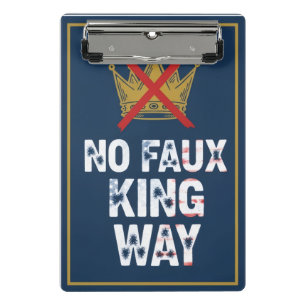 No Faux King Way Mini Clipboard