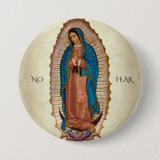 NO FEAR 7.5 CM ROUND BADGE