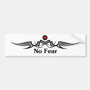 No Fear Bumper Sticker