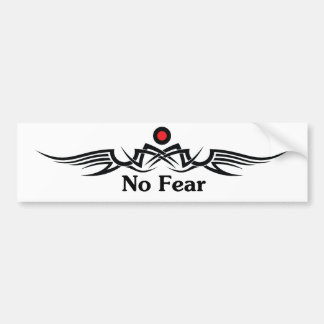 No Fear Bumper Sticker