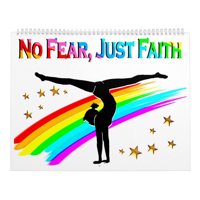 NO FEAR, JUST FAITH GYMNASTICS CALENDAR (Cover)