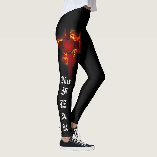 No Fear leggings.. Designed by Christine Ann Leggings (Right)