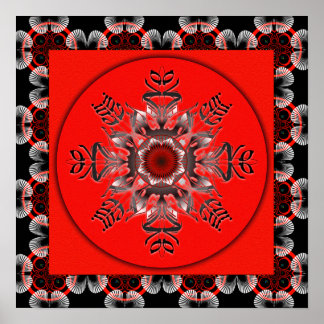 No Fear MandalaGram Poster