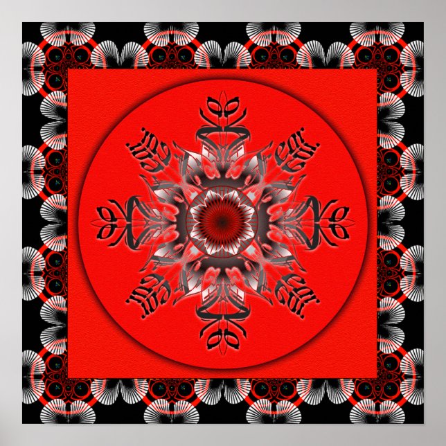 No Fear MandalaGram Poster (Front)