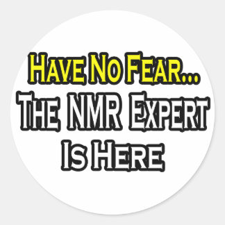 No Fear...NMR Expert Classic Round Sticker