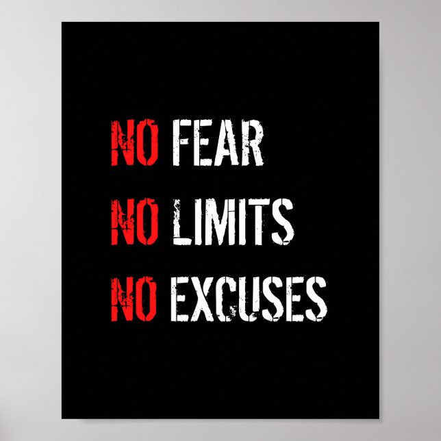 No Fear. No Limits. No Excuses. Poster (Front)