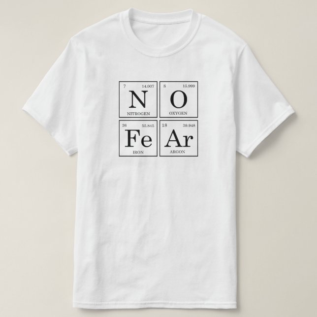 No Fear Periodic Table Tee (Design Front)