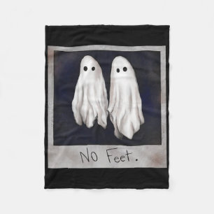 No Feet Ghost Halloween Witch Lydia Bleach Spooky Fleece Blanket
