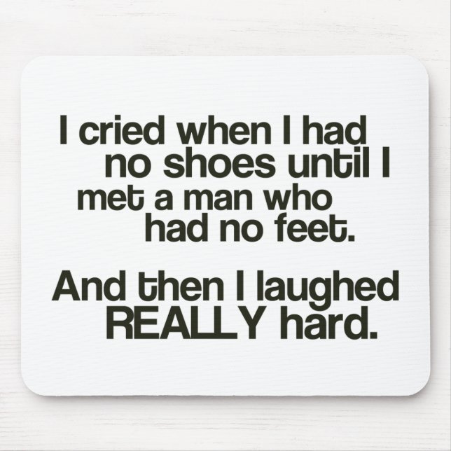 No Feet Mousepad" Mouse Mat (Front)