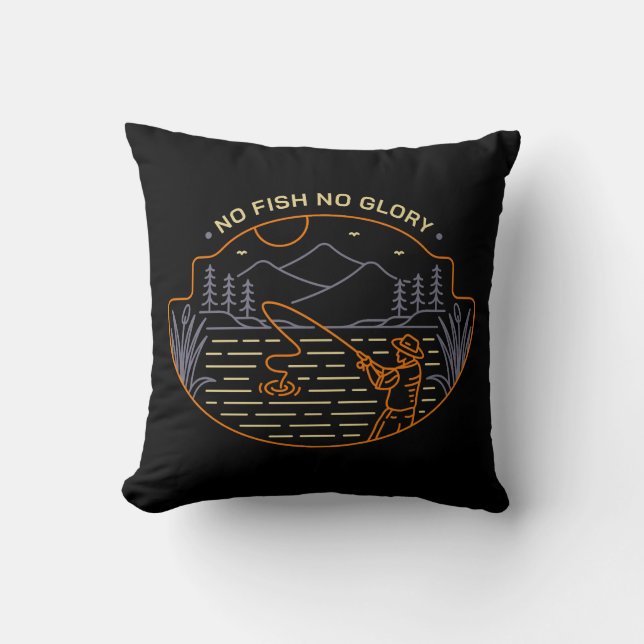 No Fish No Glory Cushion (Front)