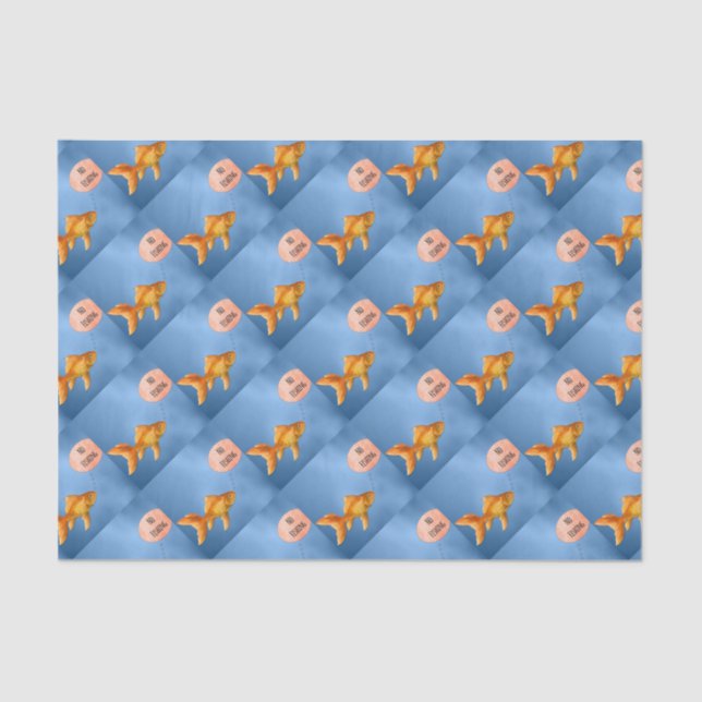 No Fishing Goldfish Tissue Paper (Front)