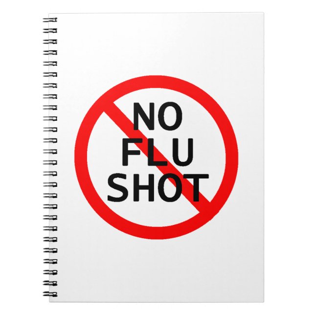 No Flu Shot Notebook (Front)