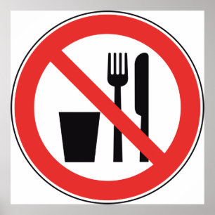 No Food And Drink Sign
