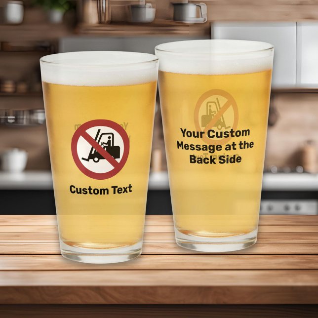No Fork Lifts Sign Glass (Creator Uploaded)