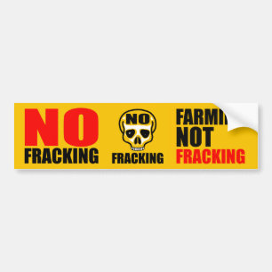 No Fracking Bumper Sticker