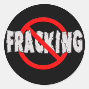 NO FRACKING! End Fracking Classic Round Sticker