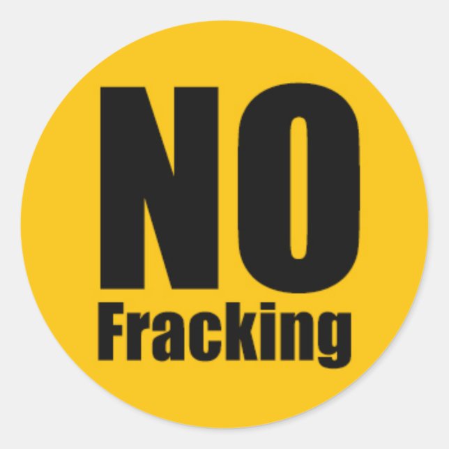No Fracking Sticker (Front)