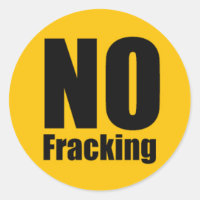 No Fracking Sticker