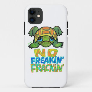 No Fracking Turtle IPhone Case