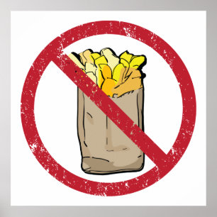 No Fries Sign
