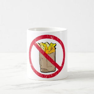 No Fries Sign Coffee Mug