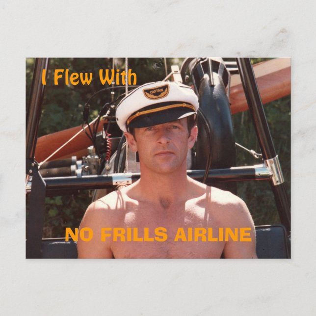 'No Frills Airline' Postcard (Front)