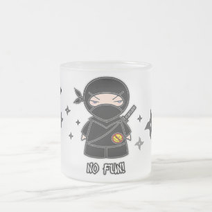 No Fun! Ninja With Shurikens Mug