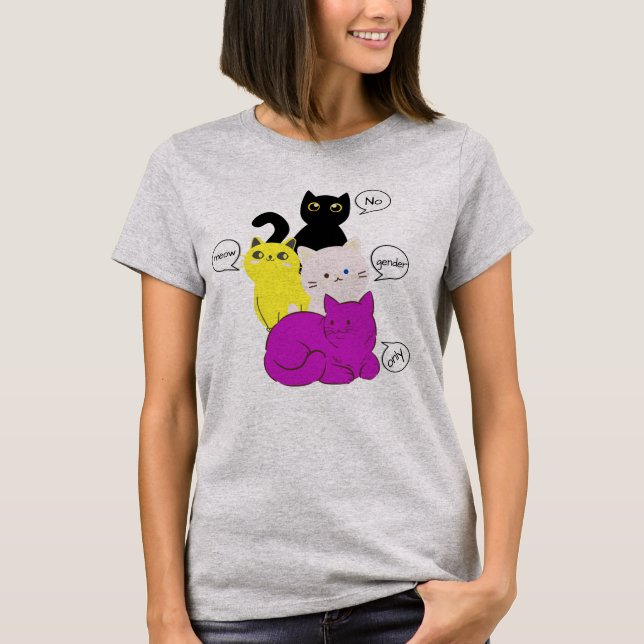 No gender only cats T-Shirt (Front)