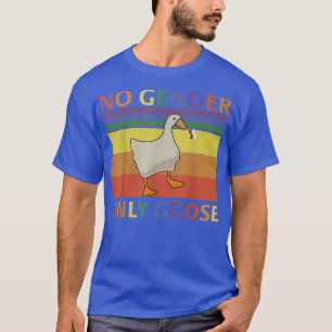 No Gender Only Goose Duck Non Binary Rainbow Flag T-Shirt