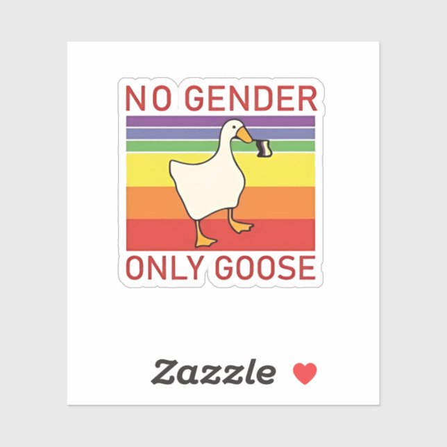 No Gender Only Goose Non Binar LGBTQ (Sheet)